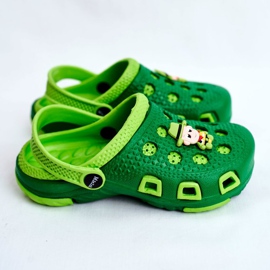 Giolan Barntofflor Foam Crocs Green Cowboy grön 2
