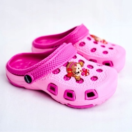 BUGO Baby tofflor Foam Crooks Pink Girl rosa 1