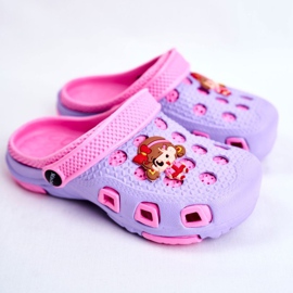 Giolan Barntofflor Foam Crocs Violet Girl purpur rosa 1