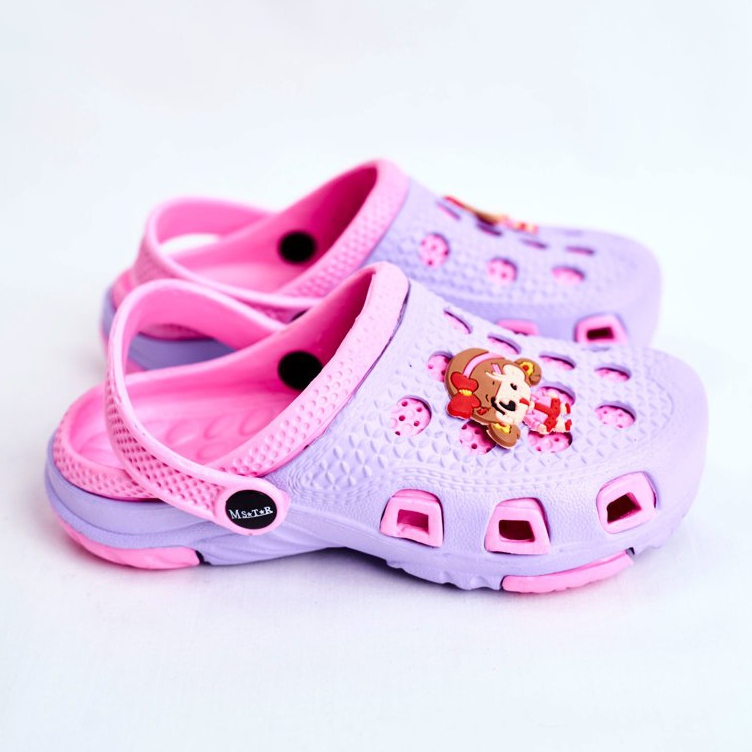 Giolan Barntofflor Foam Crocs Violet Girl purpur rosa 2