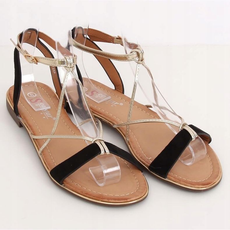 Svarta damsandaler JH125P Svart 1