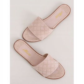 Rosa kvinnors rosa tofflor Q-85 Rosa 1