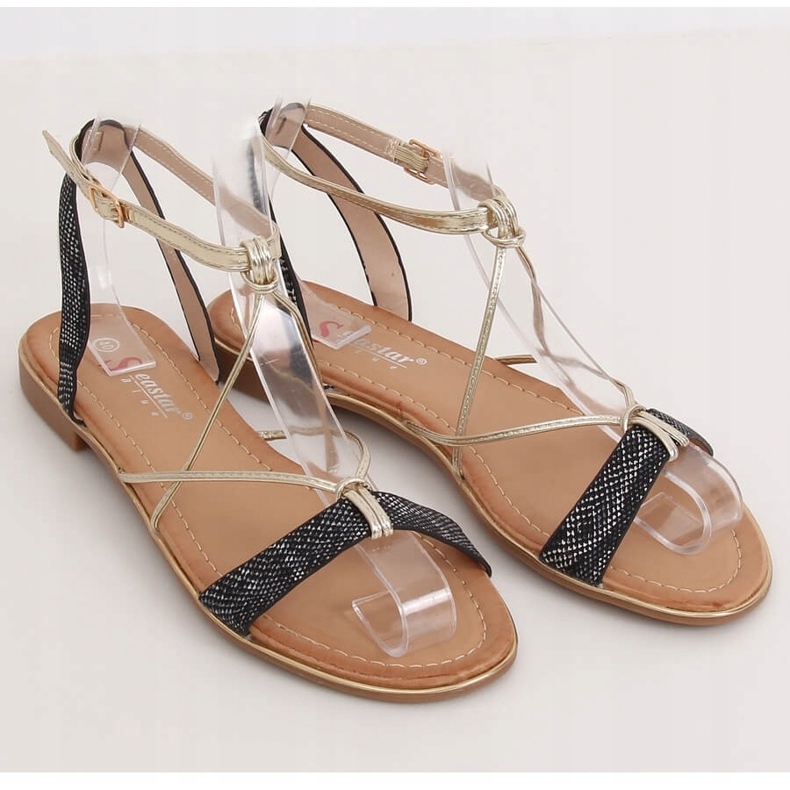 Svarta damsandaler JH123P Svart 1