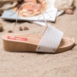 Bona Snygga kil tofflor vit 1