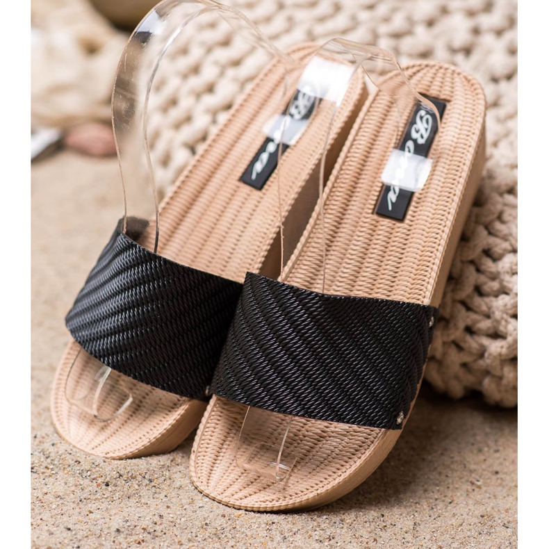 Bona Snygga kil tofflor svart 2