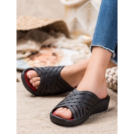 Bona Bekväma ljusa tofflor svart 1