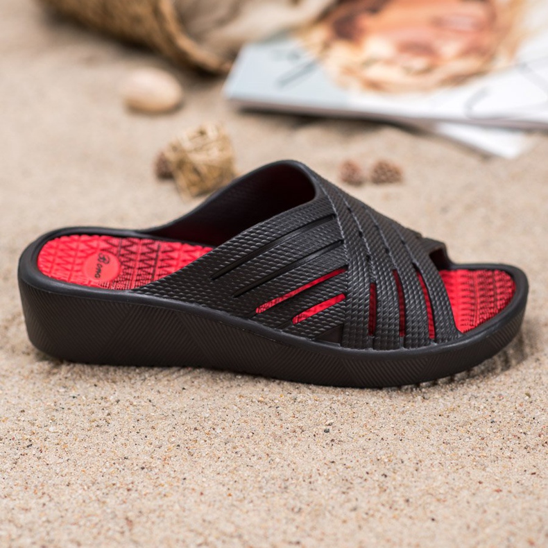 Bona Bekväma ljusa tofflor svart 2