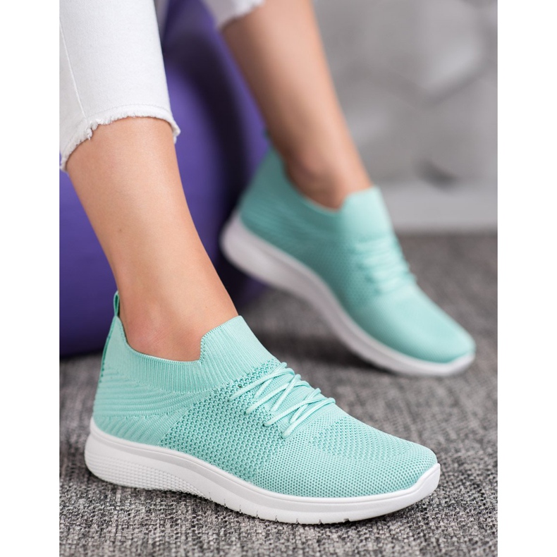 SHELOVET Låga sportskor grön 1