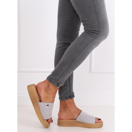 Grå Kvinnors grå tofflor G-576 Grå 2