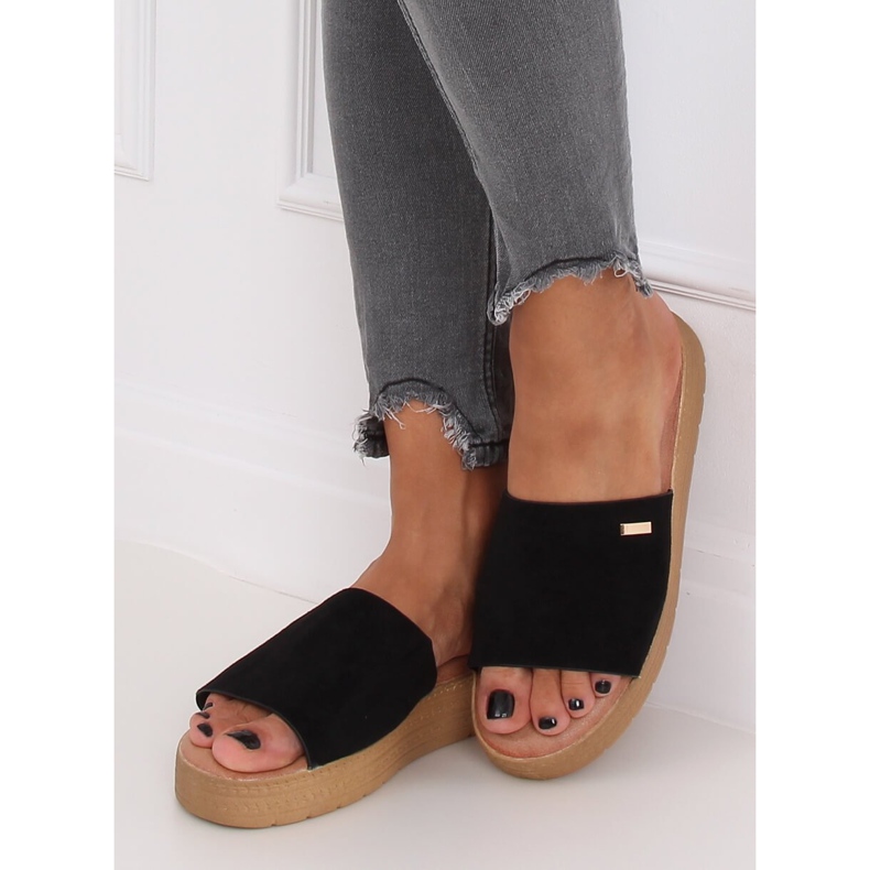 Svarta damas tofflor G-576 Svart 2