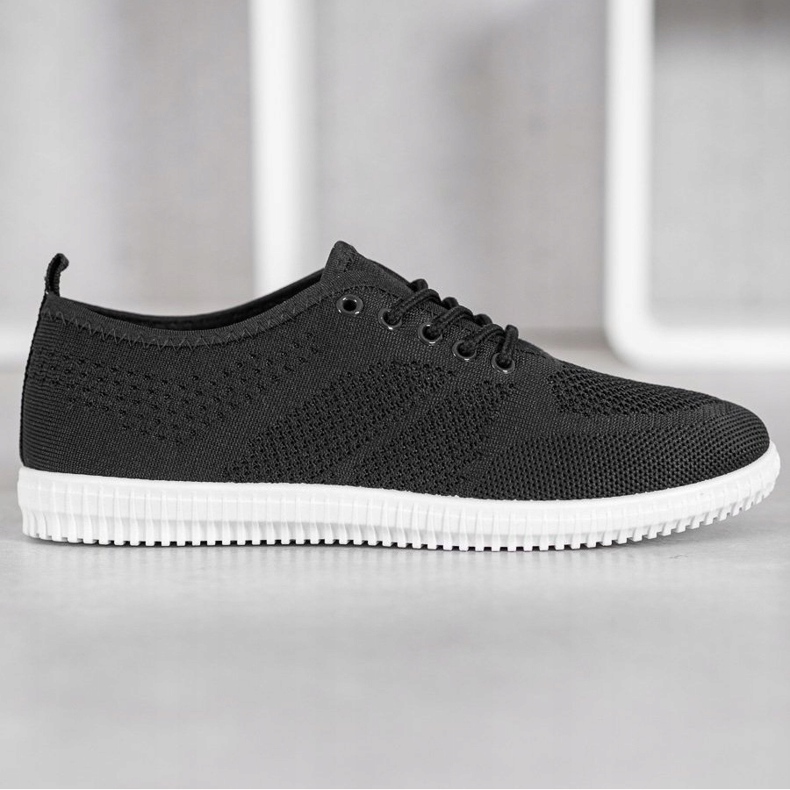 SHELOVET Knutna Openwork -sneakers svart 1