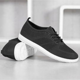 SHELOVET Knutna Openwork -sneakers svart 2