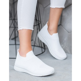SHELOVET Slip-on sneakers vit 2