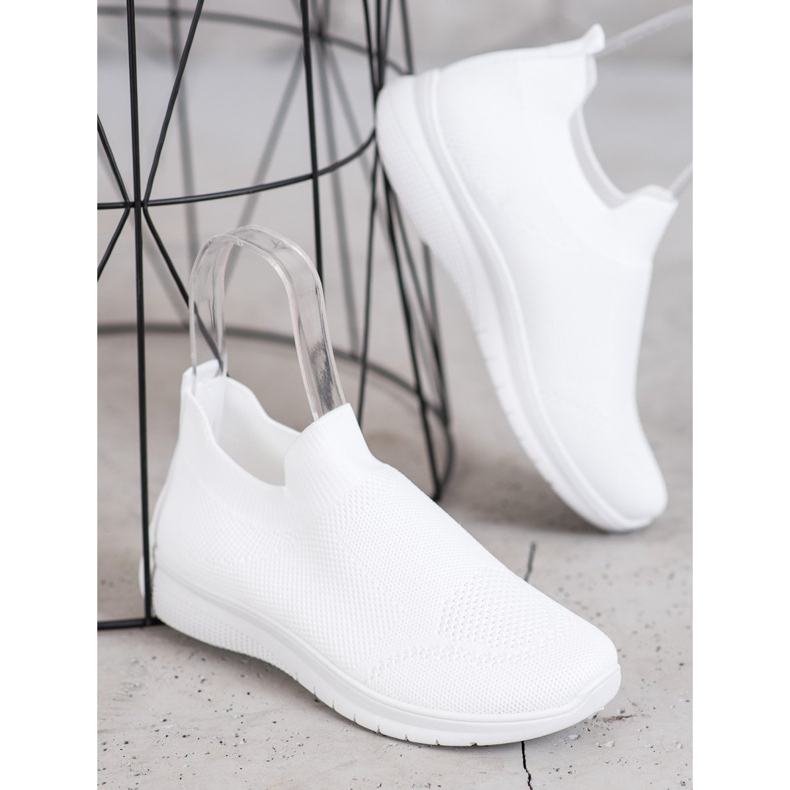 SHELOVET Slip-on sneakers vit 1