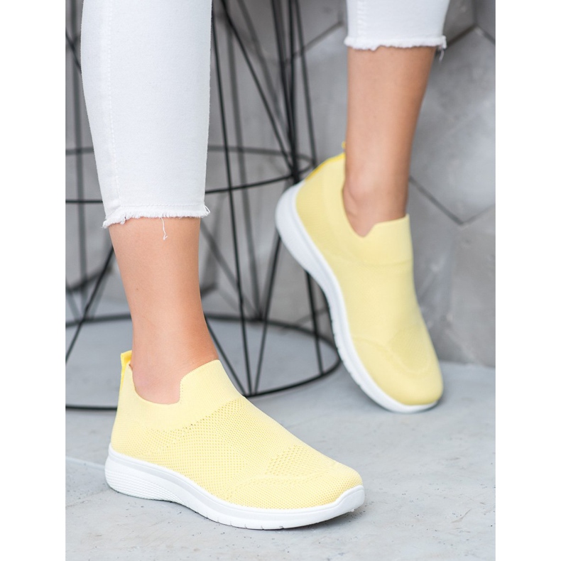 SHELOVET Slip-on sneakers gul 1