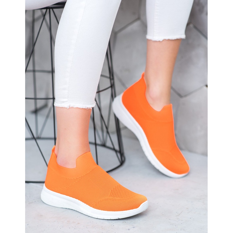 SHELOVET Slip-on sneakers orange 1