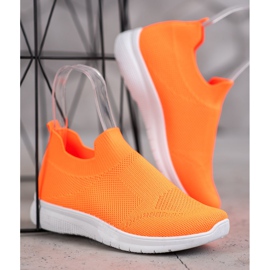SHELOVET Slip-on sneakers orange 2