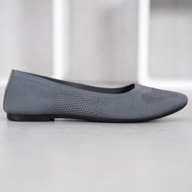 BAOLIKANG Grå Openwork Ballerinas 2