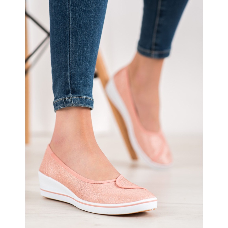 Comer Ballerinor med glitter rosa 1