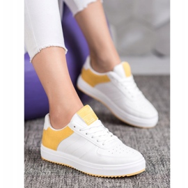 SHELOVET Snygga skor på plattformen vit 2