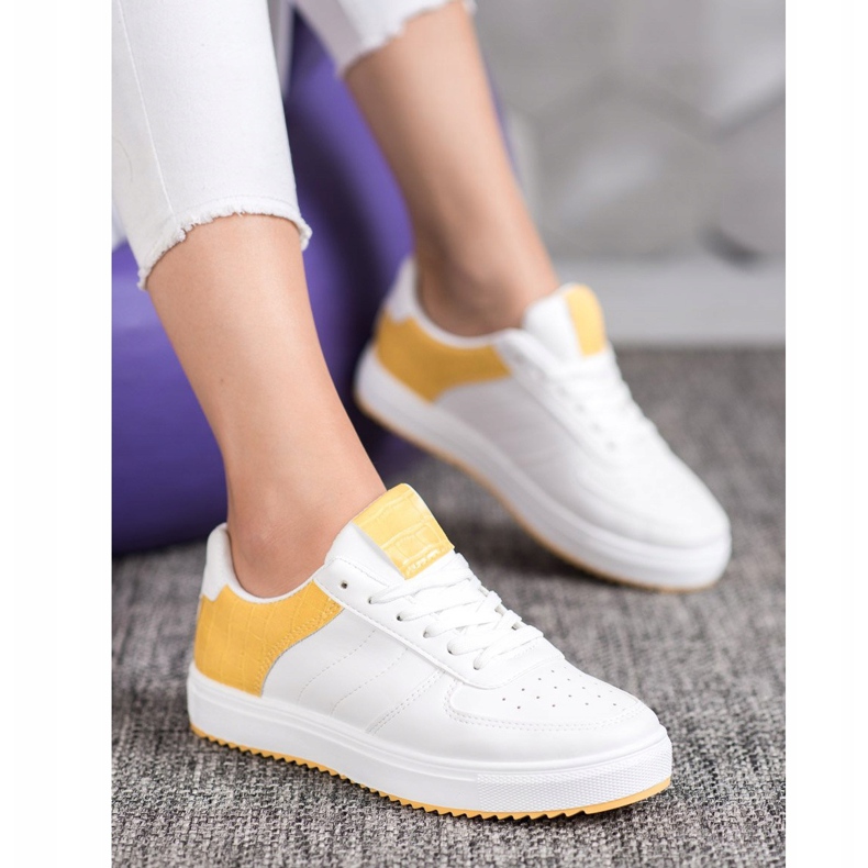 SHELOVET Snygga skor på plattformen vit 2