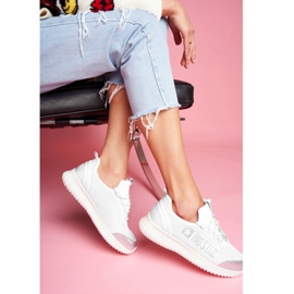 Kvinnors sportskor Big Star White FF274A410 vit grå 2