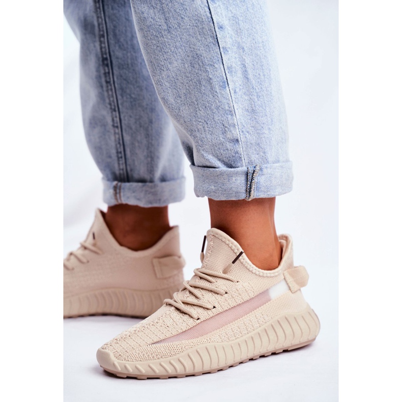 Kvinnors sportskor, ljus, luftig beige Lumiere 1