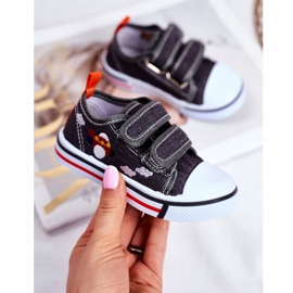 PL1 Barnskor Grå Nimalo kardborreband 1