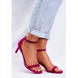 PS1 Kvinnors sandaler på en klassisk klack Fuchsia Mintore rosa 1