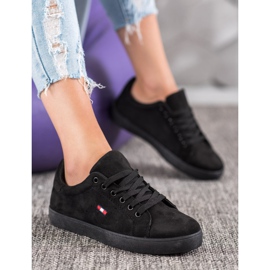 SHELOVET Mocka sportskor svart 1