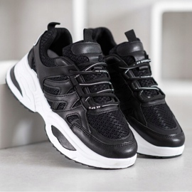 SHELOVET Bekväma svarta sneakers 2