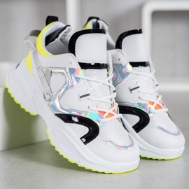 Weide Mode sneakers vit svart grå gul 1