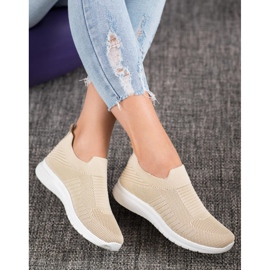 SHELOVET Textil Slip-On skor brun 1