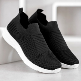 SHELOVET Textil Slip-On skor svart 2