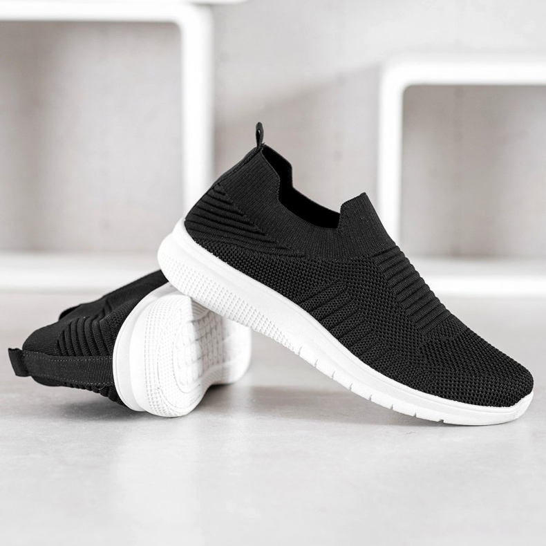 SHELOVET Textil Slip-On skor svart 1