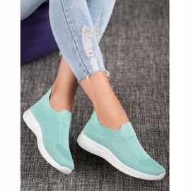 SHELOVET Textil Slip-On skor mångfärgad grön 2