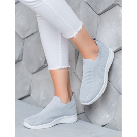 SHELOVET Textil Slip-On skor grå 2