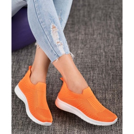 SHELOVET Textil Slip-On skor orange 2