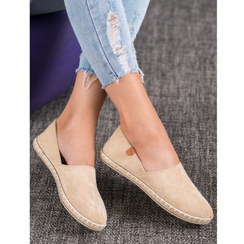 SHELOVET Slip-on Beige Espadrilles 1