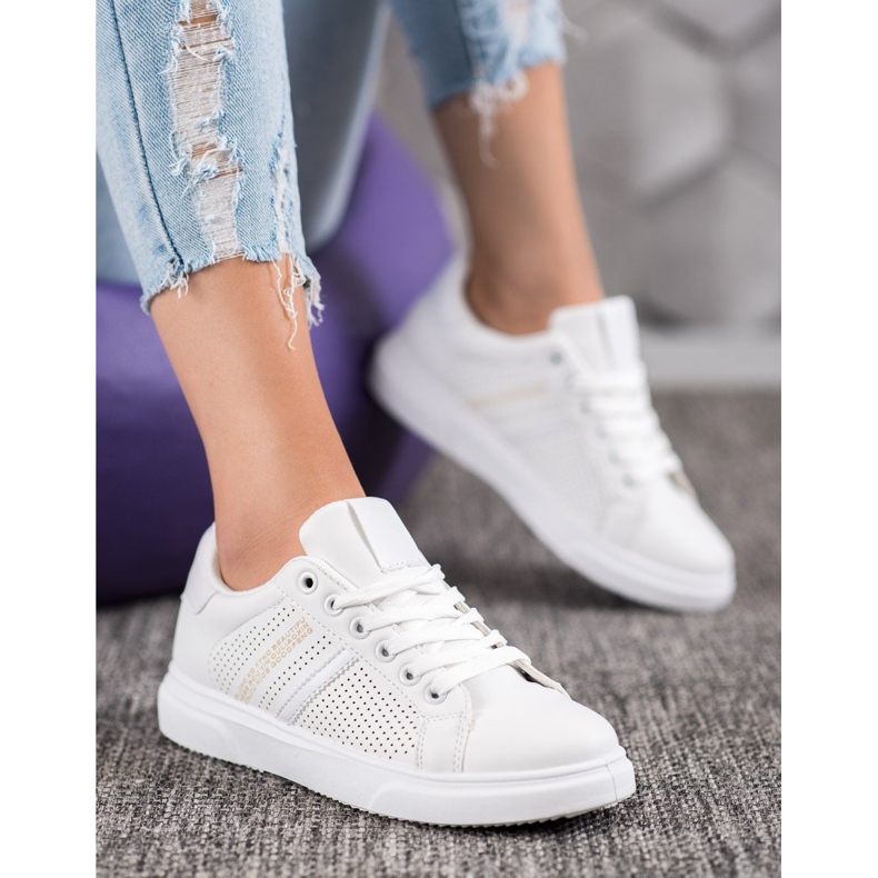 SHELOVET Openwork vita sneakers 1