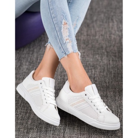 SHELOVET Openwork vita sneakers 2