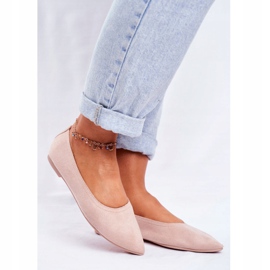 PS1 Ballerinor med ekologisk mocka för kvinnor Beige Bellissima 1