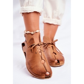 Brogues för kvinnor Maciejka Rude 03426-19 brun 2