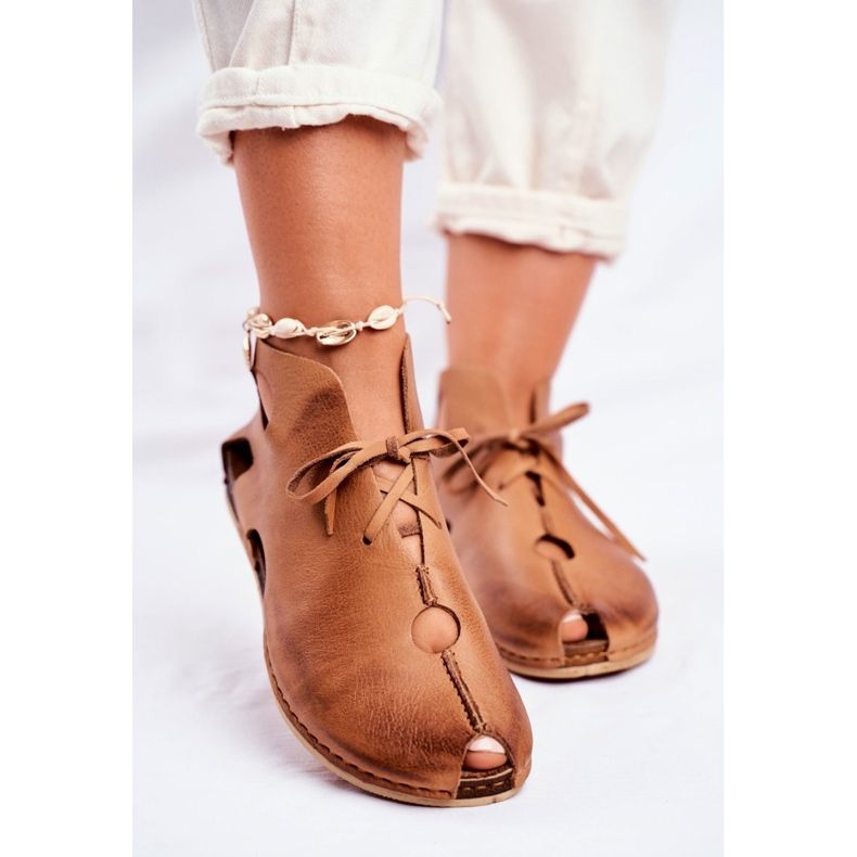 Brogues för kvinnor Maciejka Rude 03426-19 brun 2