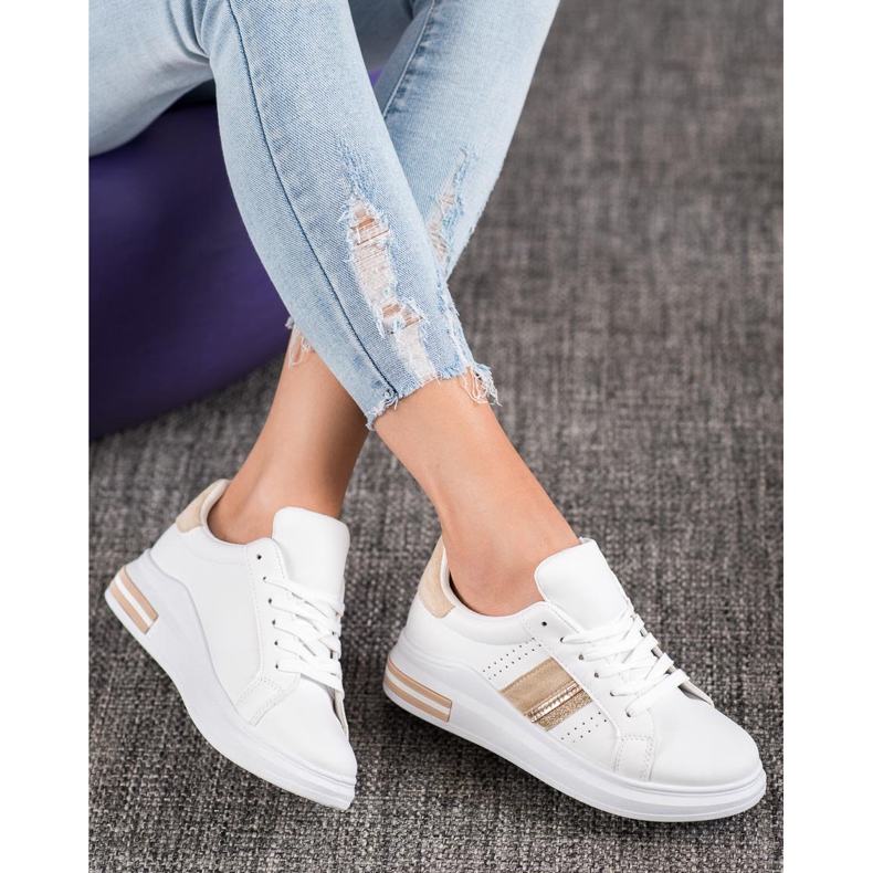 SHELOVET Eco Leather Sneakers vit 1