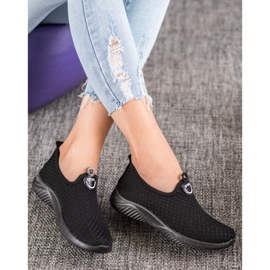 SHELOVET Openwork sportskor svart 2