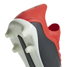 Adidas X 18.3 Fg Jr BB9370 fotbollsskor röd 3