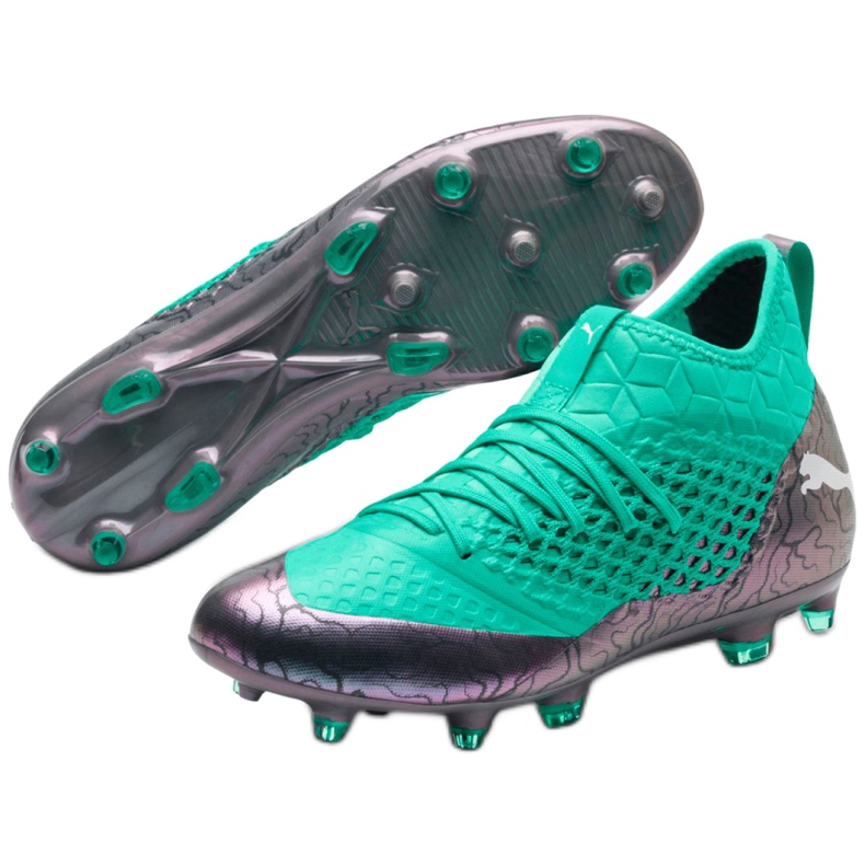Fotbollsskor Puma Future 2.3 Netfit Fg Ag Color Shift M 104832 01 grön 3
