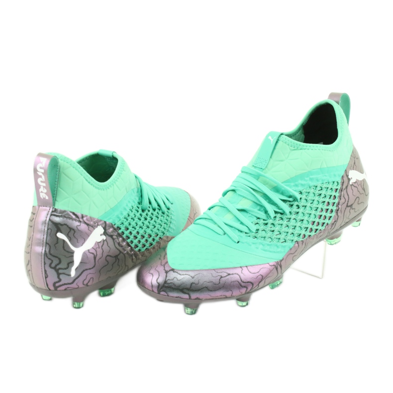 Fotbollsskor Puma Future 2.3 Netfit Fg Ag Color Shift M 104832 01 grön 1
