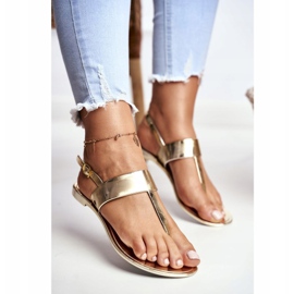 Lu Boo | Nora II-GAT spegelsandaler i guld gyllene 1